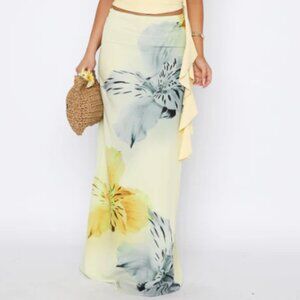 White Fox Light Yellow Skirt